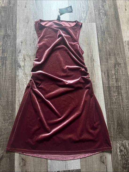 wild fable Dresses & Skirts - Burgundy Velvet Midi Dress